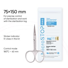 Sterilizační sáčky MicroStop PRO 75x150 with sticker white (MS0011)